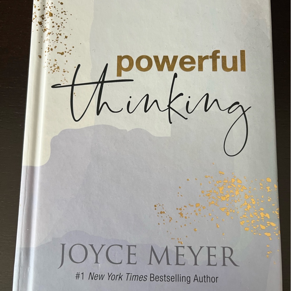 Powerful Thinking Hardcover Book - White and Gold